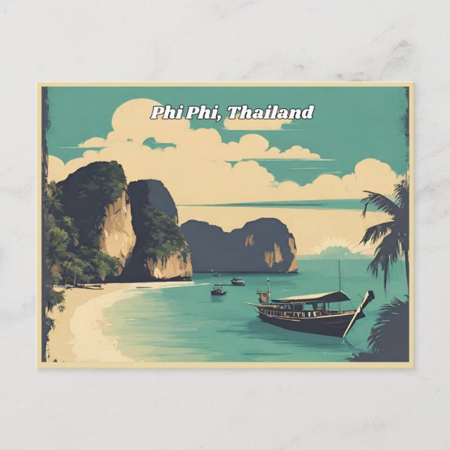 Phi Phi Thailand Postkarte (Vorderseite)