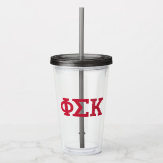 Phi Sigma Kappa Buchstaben Acryltrinkbecher