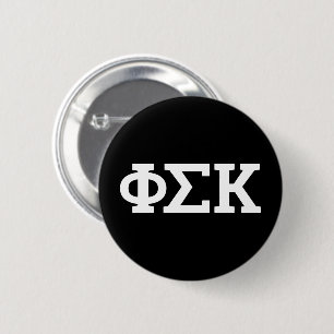 Phi Sigma Kappa Buchstaben Button
