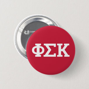 Phi Sigma Kappa Buchstaben Button