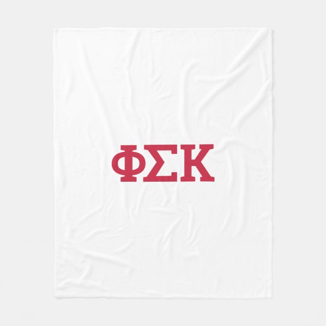 Phi Sigma Kappa Buchstaben Fleecedecke (Vorderseite)