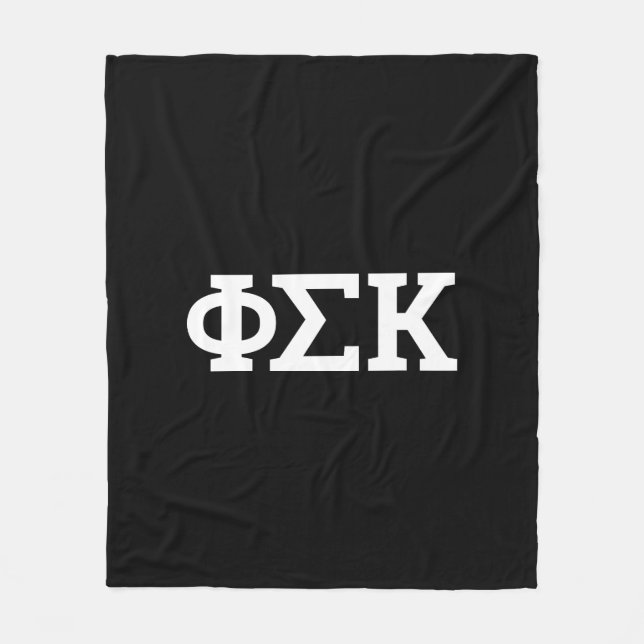 Phi Sigma Kappa Buchstaben Fleecedecke (Vorderseite)