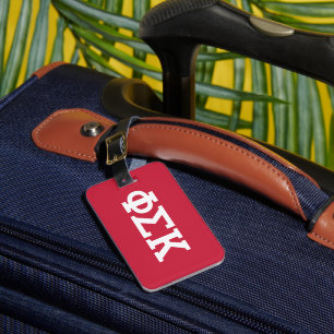 Phi Sigma Kappa Buchstaben Gepäckanhänger