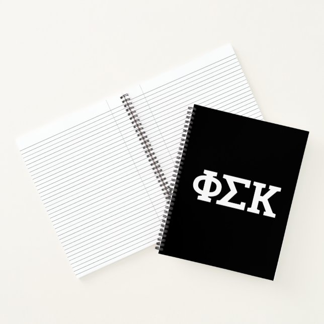 Phi Sigma Kappa Buchstaben Notizbuch (Innenseite)