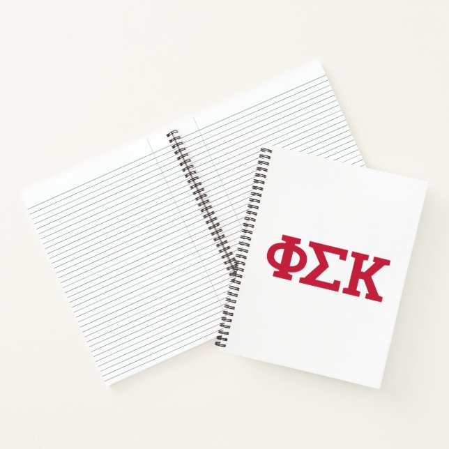 Phi Sigma Kappa Buchstaben Notizbuch (Innenseite)