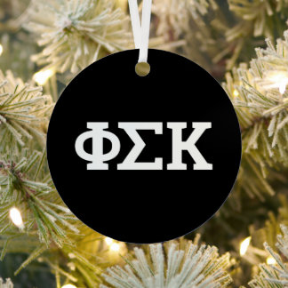Phi Sigma Kappa Buchstaben Ornament Aus Metall