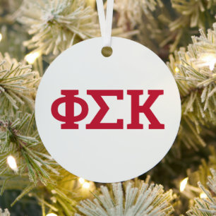 Phi Sigma Kappa Buchstaben Ornament Aus Metall