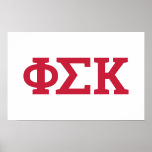 Phi Sigma Kappa Buchstaben Poster