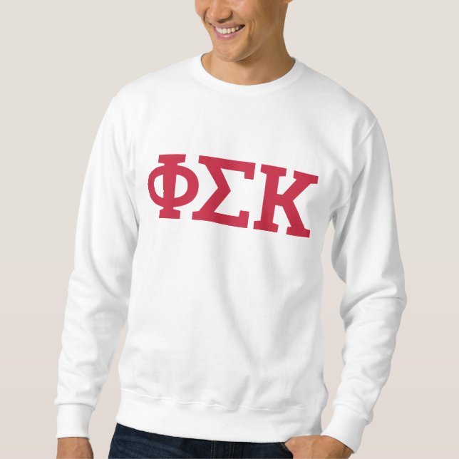 Phi Sigma Kappa Buchstaben Sweatshirt (Vorderseite)