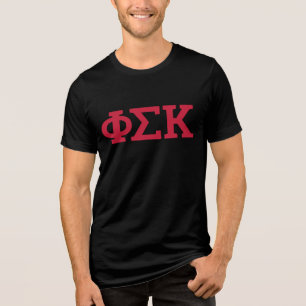 Phi Sigma Kappa Buchstaben Tri-Blend Shirt