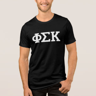 Phi Sigma Kappa Buchstaben Tri-Blend Shirt