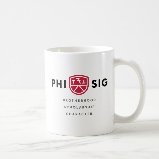 Phi Sigma Kappa Grundsätze Kaffeetasse (Rechts)