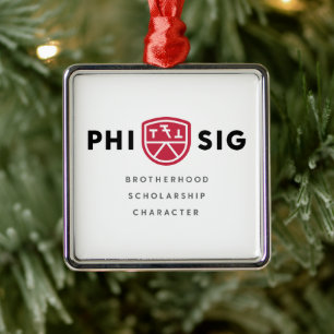 Phi Sigma Kappa Grundsätze Ornament Aus Metall