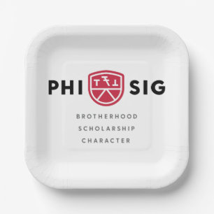 Phi Sigma Kappa Grundsätze Pappteller