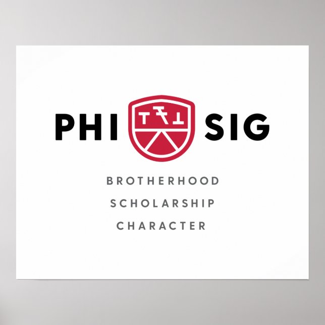 Phi Sigma Kappa Grundsätze Poster (Vorne)