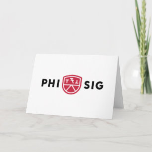 Phi Sigma Kappa-Logo Karte