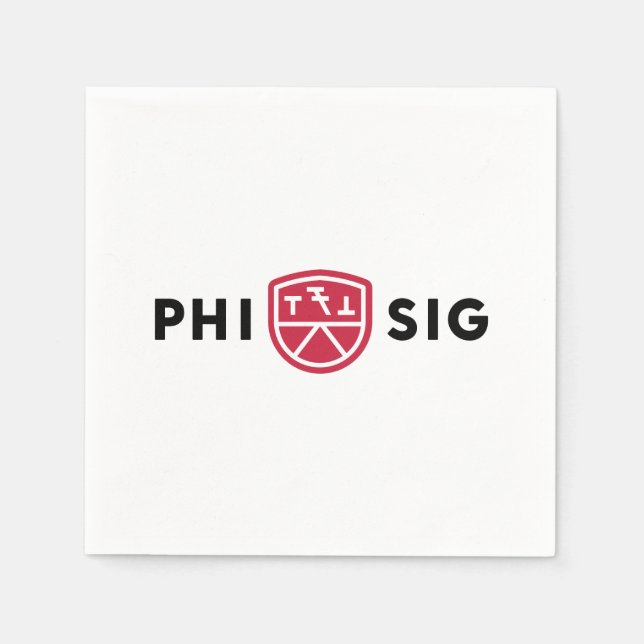 Phi Sigma Kappa-Logo Serviette (Vorderseite)