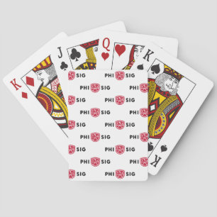 Phi Sigma Kappa-Logo Spielkarten