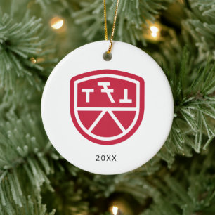 Phi Sigma Kappa Schild Keramik Ornament