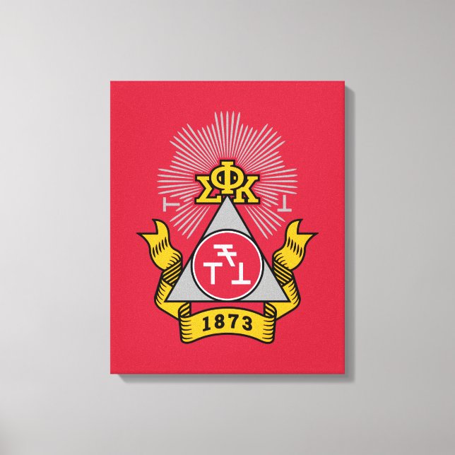 Phi Sigma Kappa-Wappen Leinwanddruck (Vorderseite)