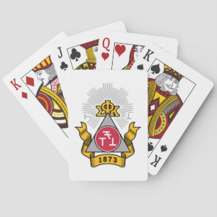 Phi Sigma Kappa Wappen Spielkarten