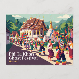 Phi Ta Khon Geisterfestival, Dan Sai Thailand Postkarte