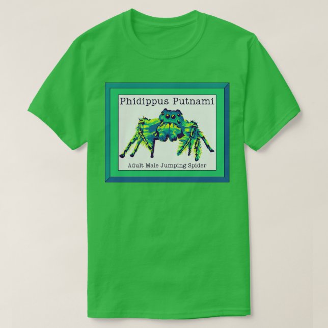 Phidippus Putnami Jumping Spider T-Shirt (Design vorne)