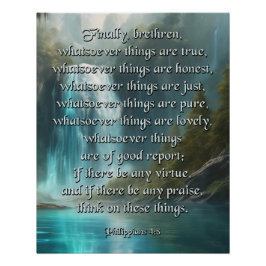 Phil 4:8 Poster
