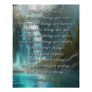 Phil 4:8 Poster