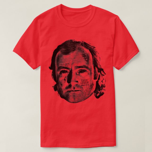 Phil Collins Easy Lover Punksthetic Design T-Shirt (Design vorne)