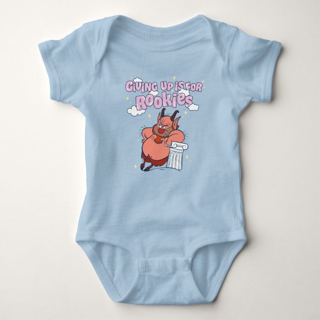 Phil - Giving Up is for Rookies Baby Bodysuit Baby Strampler (Vorderseite)