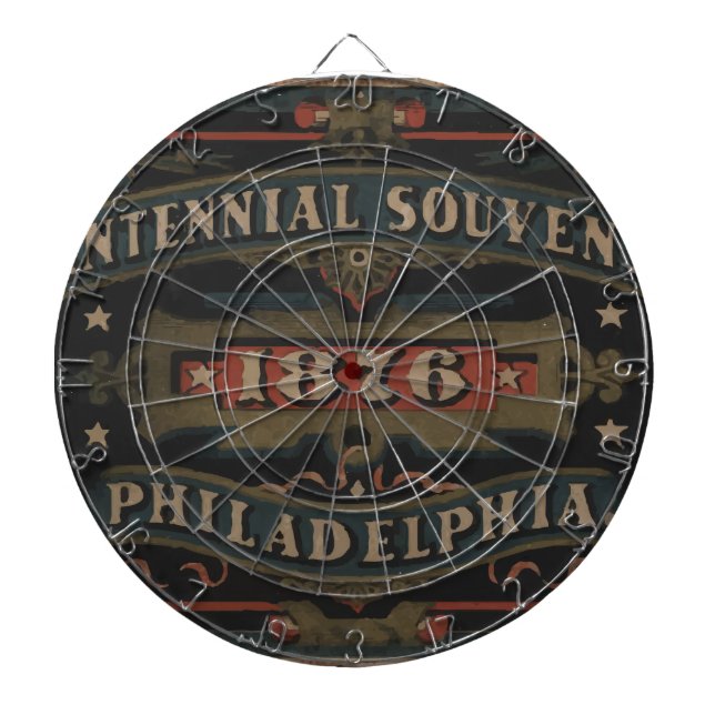 Philadelphia 1876 Pennsylvania Dartscheibe (vorne)