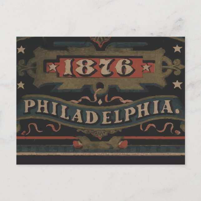 Philadelphia 1876 Pennsylvania Postkarte (Vorderseite)