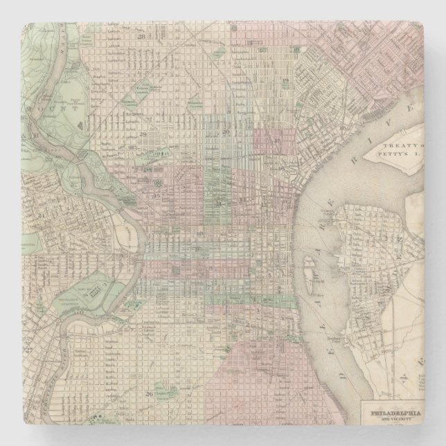 Philadelphia 3 steinuntersetzer (Vorderseite)