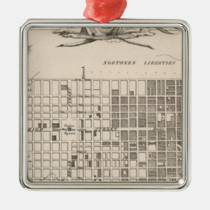 Philadelphia 6 silbernes ornament