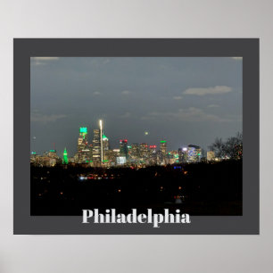 Philadelphia am Nachtposter Poster