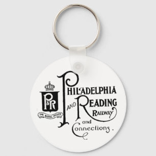 Philadelphia and Reading Railroad Logo Post Schlüsselanhänger