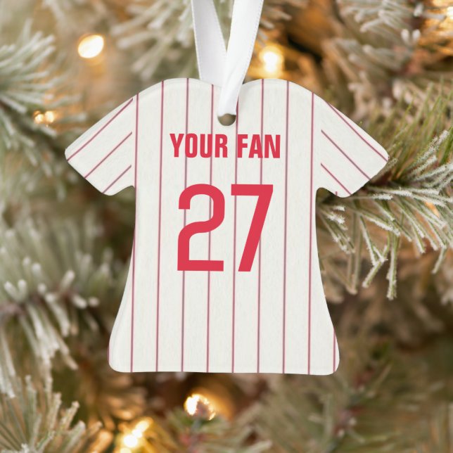Philadelphia Baseball Jersey Ornament (Baum)