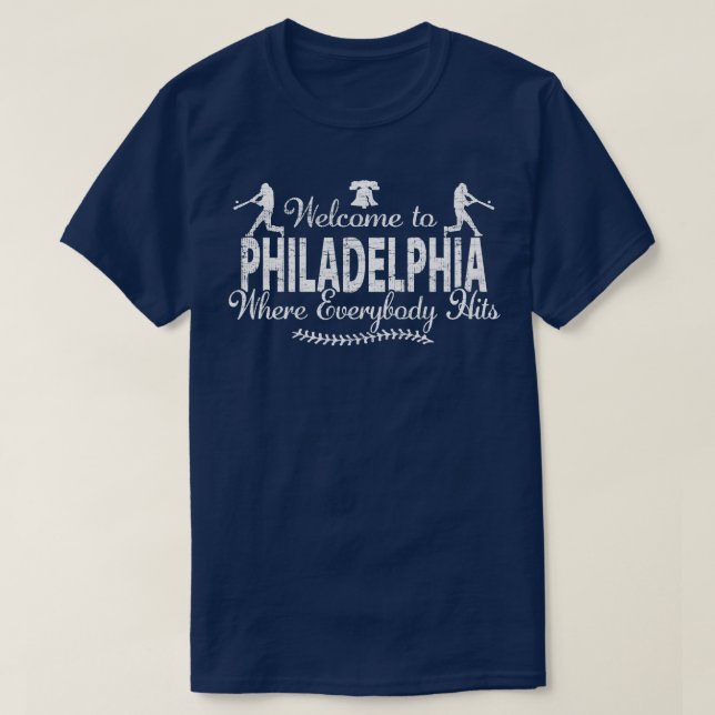 PHILADELPHIA BASEBALL PHILLY WO JEDER HAT T-Shirt (Design vorne)