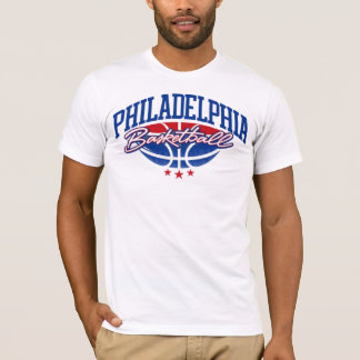 Philadelphia Basketball Retro Varsity Sports T-Shirt