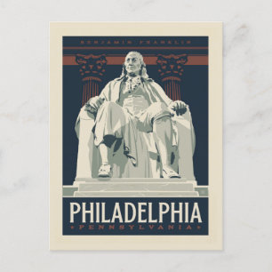 Philadelphia   Benjamin-Franklin-Institut Postkarte