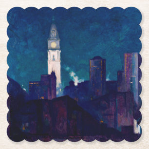 Philadelphia, Bild von Hugh Breckenridge Untersetzer