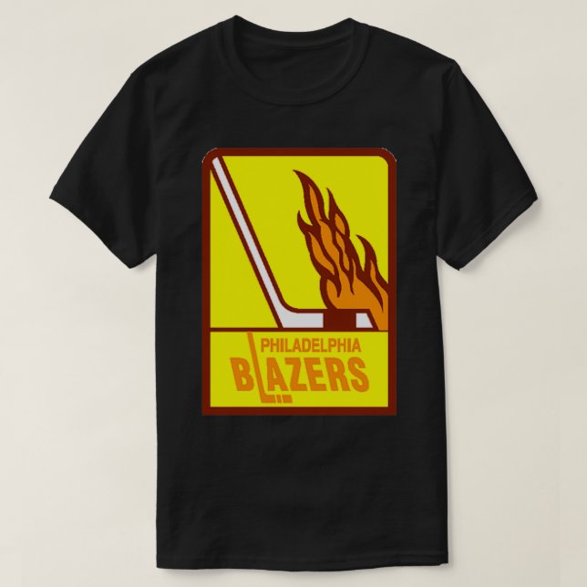 Philadelphia Blazers Vintag Hockey-Logo T-Shirt (Design vorne)