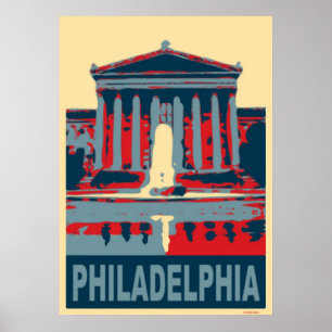 Philadelphia Blue Poster