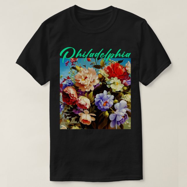 Philadelphia-Blume T-Shirt (Design vorne)