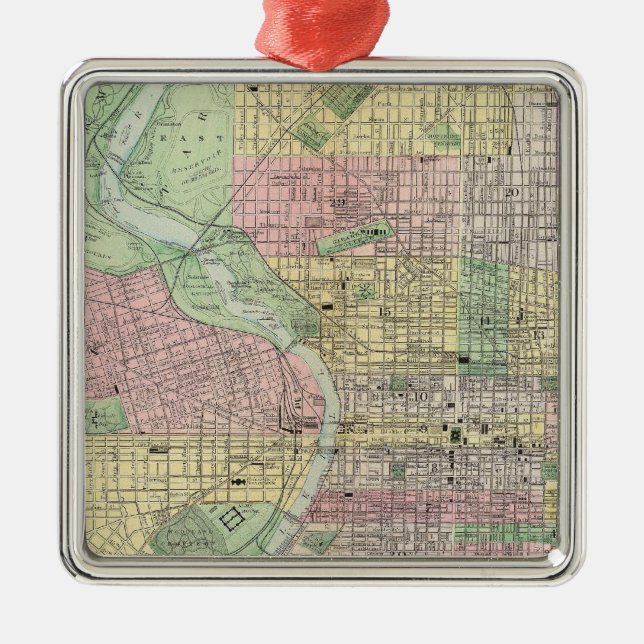 Philadelphia, Camden Silbernes Ornament (Vorne)