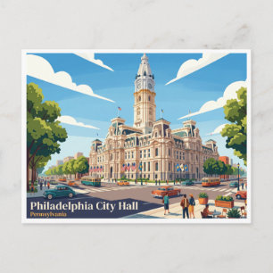 Philadelphia City Hall Pennsylvania Postkarte