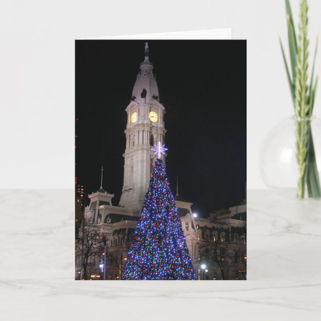 Philadelphia City Hall zu Weihnachten (Vorderseite)