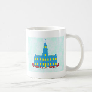 Philadelphia cyrillic kaffeetasse