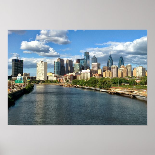 Philadelphia Daytime Skyline Poster (Vorne)